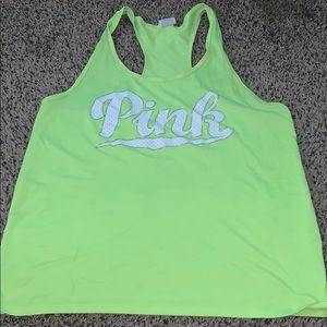 Neon green tank